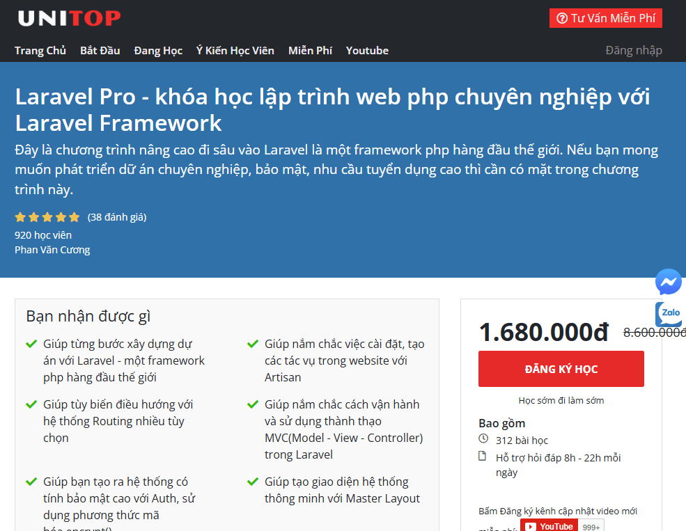 Khóa Học Lập Trình Web Php Chuyên Nghiệp
