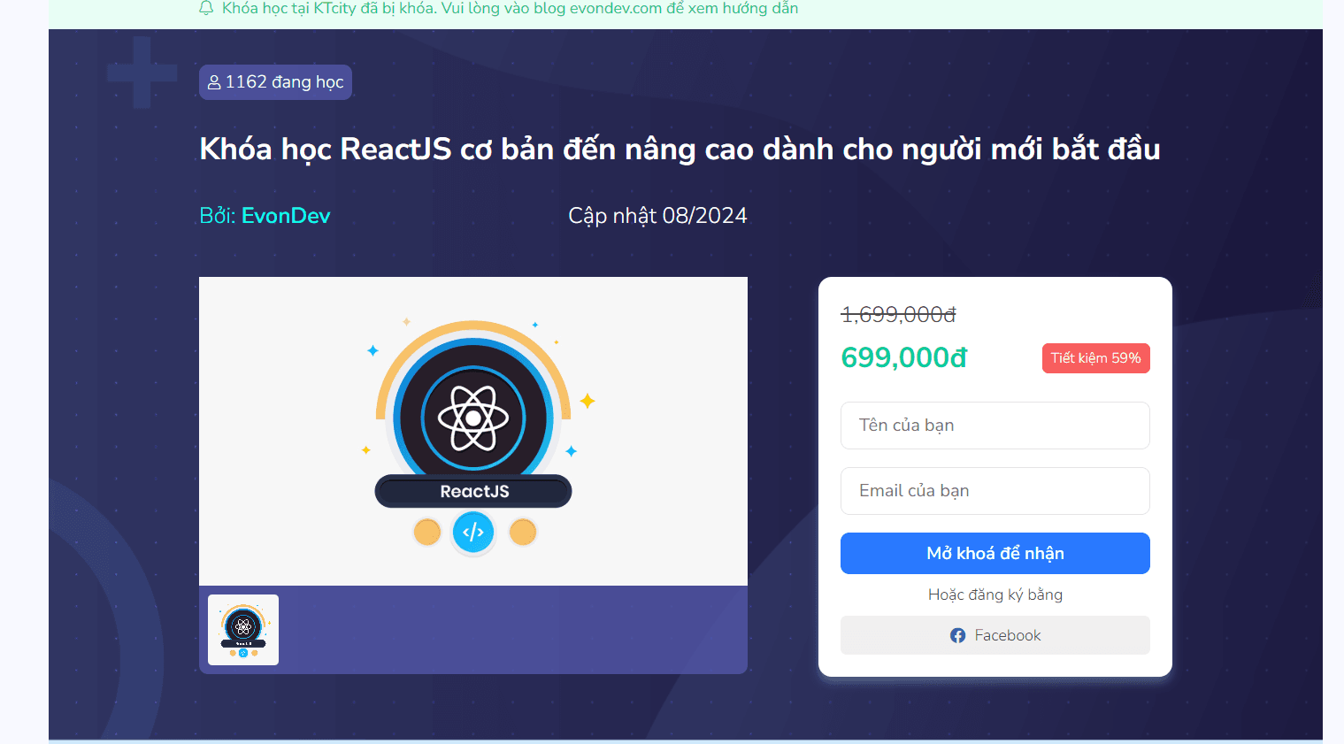 Reactjs Cơ Bản Đến Nâng Cao Dành Cho Người Mới Bắt Đầu Evondev