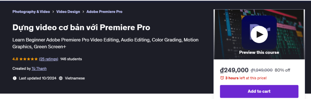 Dựng Video Cơ Bản Với Premiere Pro