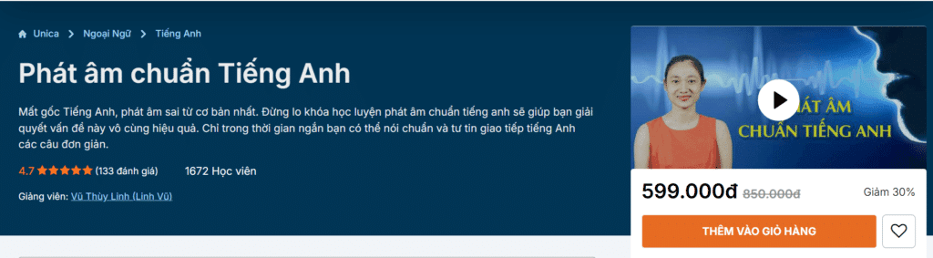 Nội Dung Khóa HọcPhát Âm Chuẩn Tiếng Anh