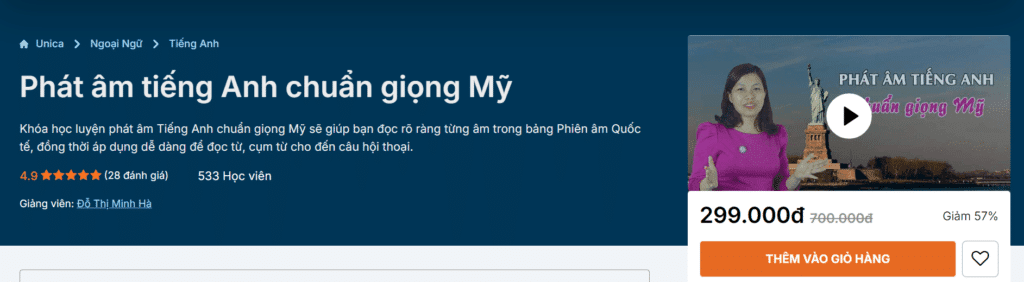 Phát Âm Tiếng Anh Chuẩn Giọng Mỹ