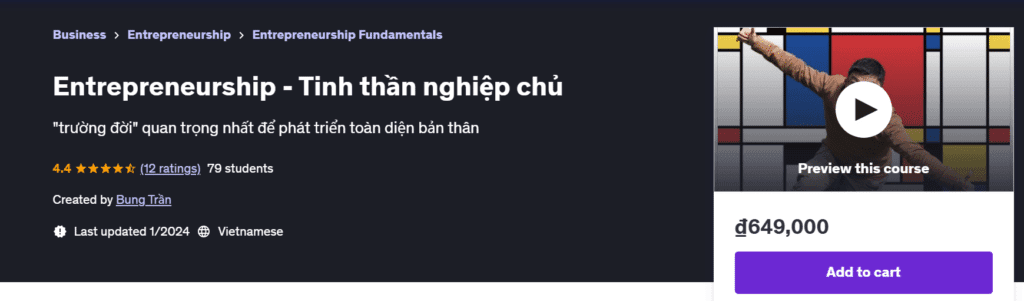 Entrepreneurship - Tinh Thần Nghiệp Chủ
