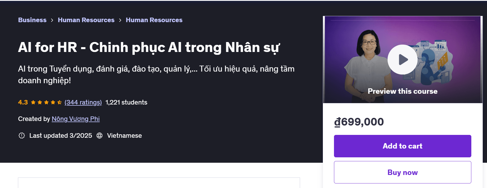 Ai For Hr - Chinh Phục Ai Trong Nhân Sự