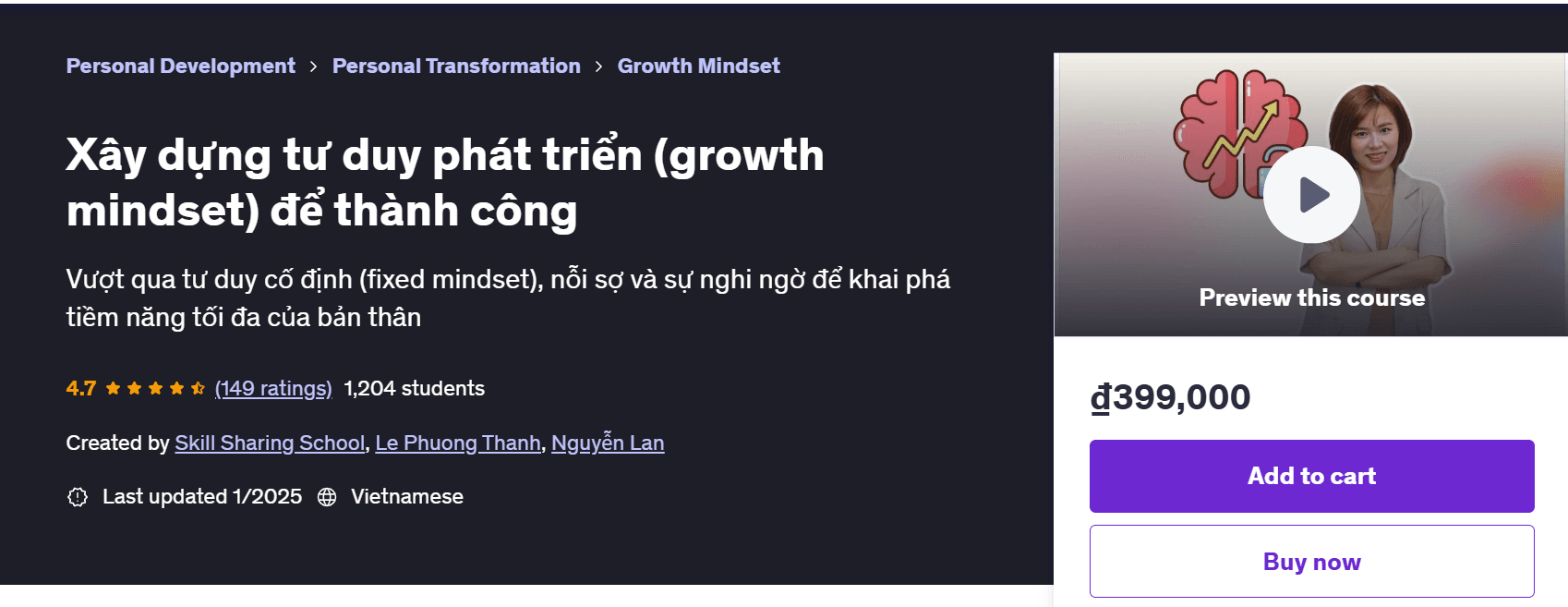 Xây Dựng Tư Duy Phát Triển (Growth Mindset) Để Thành Công