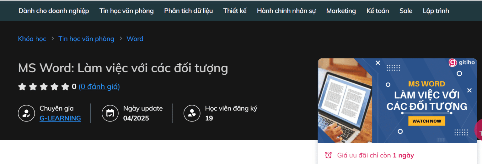 Ms Word Làm Việc Với Các Đối Tượng