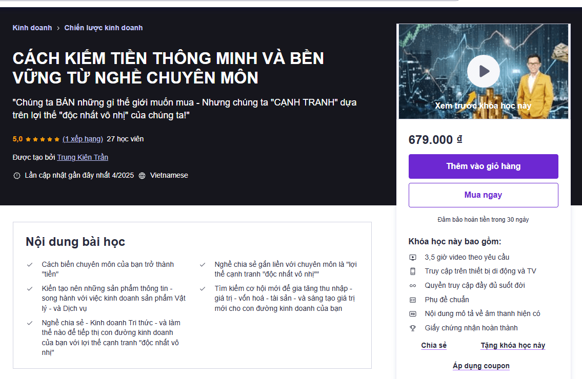Cách Kiếm Tiền Thông Minh Và Bền Vững Từ Nghề Chuyên Môn