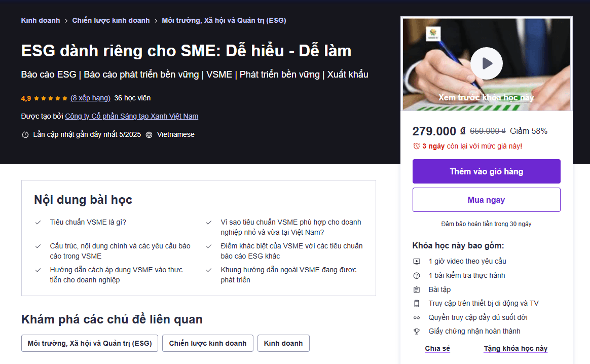 Khóa Học Esg