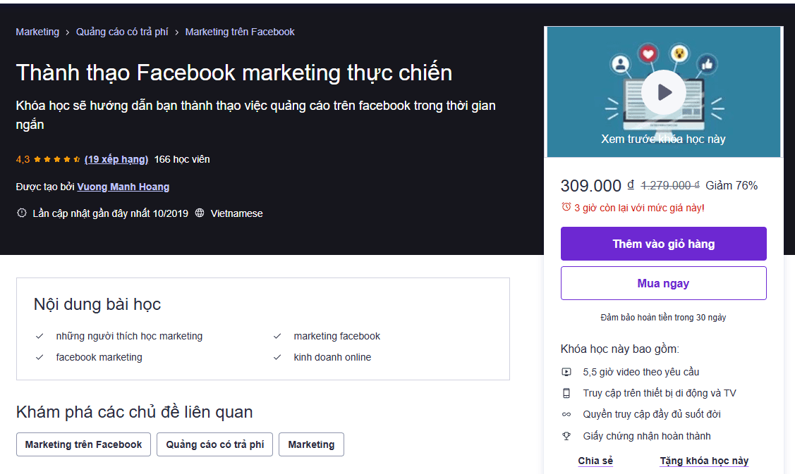 Thành Thạo Facebook Marketing Thực Chiến - Khóa Học Facebook Thành Thạo Facebook Marketing Thực Chiến - Khóa Học Facebook