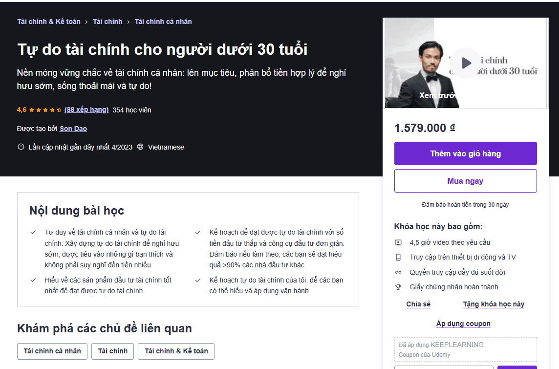 Tự Do Tài Chính Cho Người Dưới 30 Tuổi Tự Do Tài Chính Cho Người Dưới 30 Tuổi