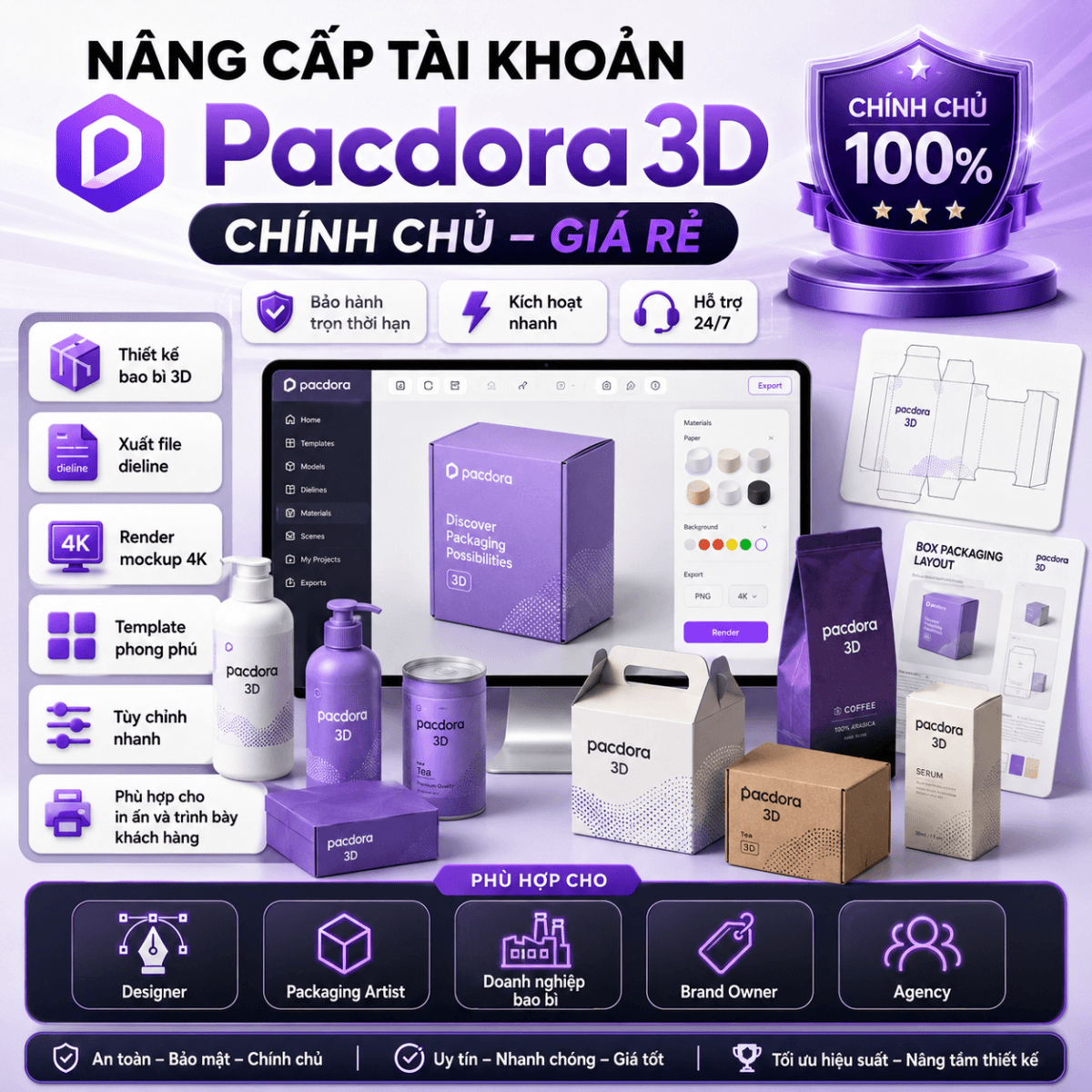 Nâng Cấp Tài Khoản Pacdora 3D Chính Chủ Nâng Cấp Tài Khoản Pacdora 3D Chính Chủ